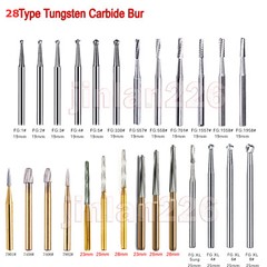Dental Tungsten Carbide FG RA Round Burs High Speed Handpiece Steel Endo Drills