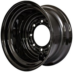 Gloss Black Bolt Hole Rim/Wheel for 12-16.5 Skid Steer Tires