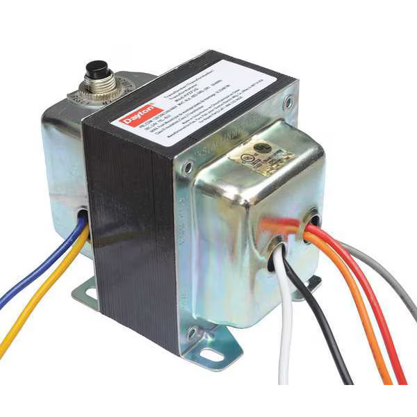 Dayton Class 2 Transformer, 75 VA, Not Rated, 24V AC, 120/208/240/480V AC 4VZF5