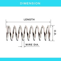 17-Piece Compression Springs Assortment Kit – Durable Stainless Steel Collection