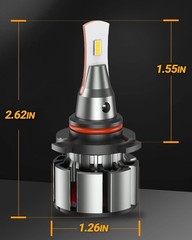 SEALIGHT 9005 H11 Bulbs Combo, 6000K Cool White, 72000LM, 9005/HB3 H11/H8/H9 Fog