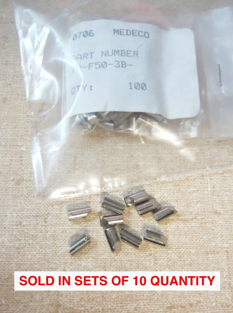 10 Medeco Security Locks TP-F50-3B Medeco3/Biaxial Bottom Pins (.025″ increment)