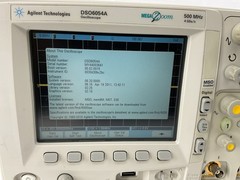 Agilent DSO6054A Oscilloscope 500 MHz w/ 2 54620-61601 Probe Cables 10073C Prob