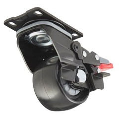 Everbilt 3 in. Black Multi-Purpose 3-in-1 Caster with 220 lbs. Load Rating