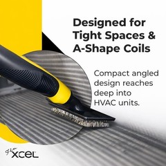 Ergonomic HVAC Coil Cleaner Brush – Chemical-Free for Safe AC Maintenance