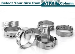 High Quality 1/2 Inch PEX Cinch Clamps 50 Pack Stainless Steel Watertight Seal
