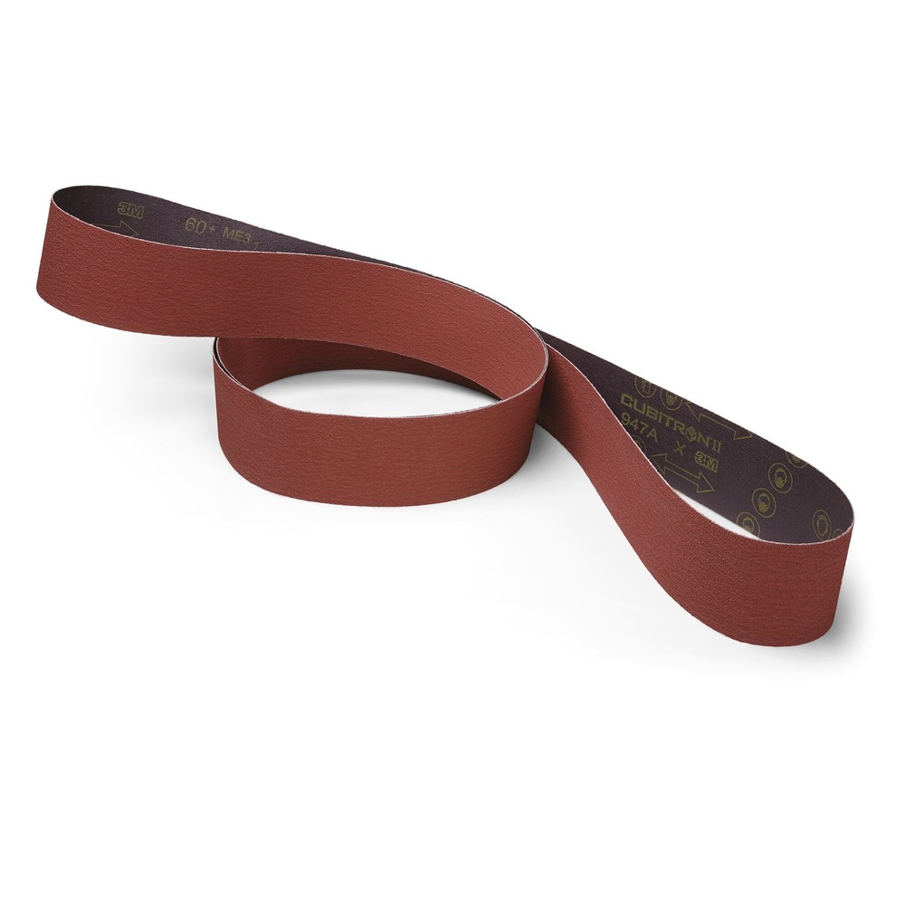 3M Cubitron ll Cloth Belt 947A, 120+ X-weight, 1 in x 30 in,Fabri-lok