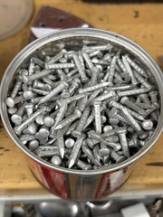 1 1/4 sheet metal screw Straight flat head. 2 Pounds 6 Ounces Of Screws