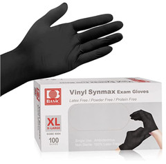 1000 PCS Black Vinyl Gloves Latex & Nitrile Free-XL**Buy One, Get One at 50% Off