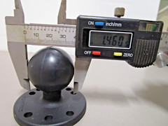 Ram Mount RAM-202U C Size Round Plate with Ball 1.5″ Ball x 2.5″ Base