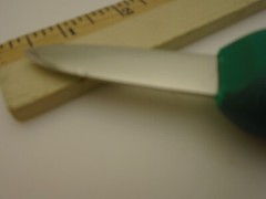 R Murphy USA Olympia Shucker Oyster Knife 2 1/2″ Stiff Blade Green Eco Handle