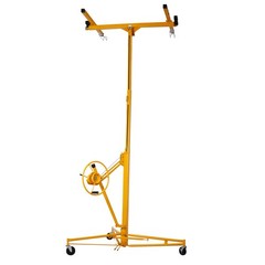 FOREOCELIV 11ft Drywall Lift Panel Hoist Jack Lifter 150 lbs Ceiling Wall Yellow