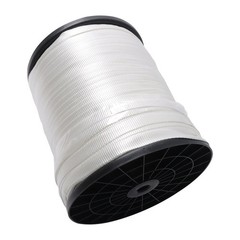 Mule Tape Flat Rope Polyester Pull Tape Gardening Commercial Electrical White
