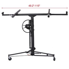 FOREOCELIV 11ft Drywall Lift Panel Hoist Jack Lifter 150 lbs Ceiling Wall Black