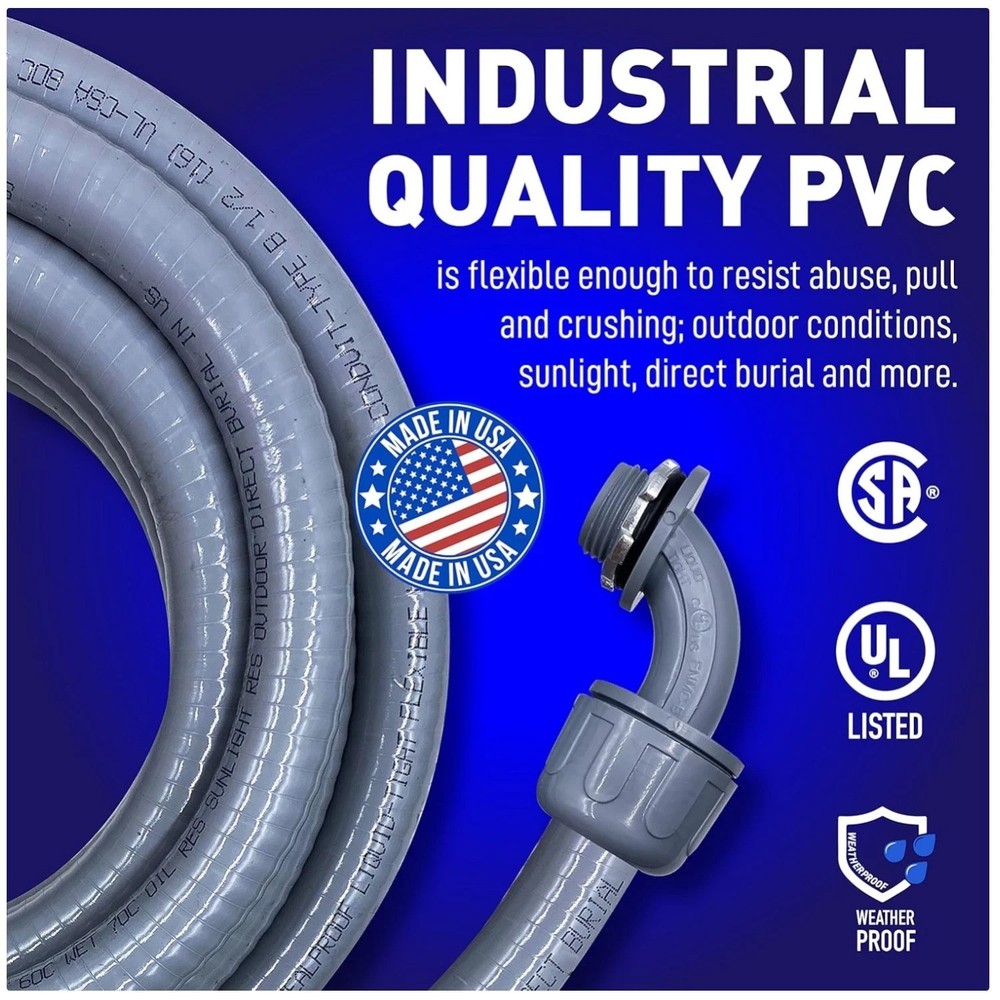 25ft Flexible Electrical Conduit Kit, Type B