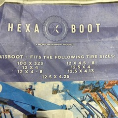 Hexa Containment Tire Cover 0413BOOT Fits Most 12 To 12.5 Tires And 100 X 323