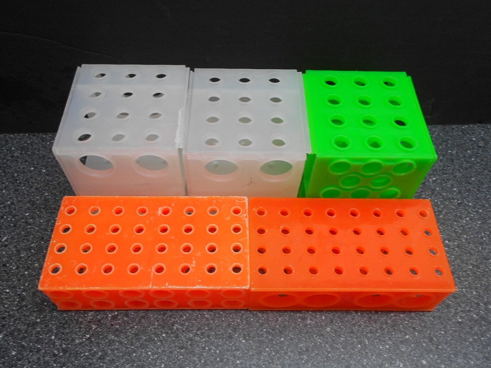 ASSORTED LOT OF 5 (2) 4 WAY RECTANGLE 6-3/4″X3-1/2″X2″ (3) 4 WAY CUBE 4-1/4″X4-1