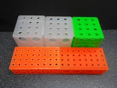 ASSORTED LOT OF 5 (2) 4 WAY RECTANGLE 6-3/4″X3-1/2″X2″ (3) 4 WAY CUBE 4-1/4″X4-1