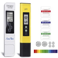 PH Meter, TDS&EC PPM Meter Water Tester for Household Drinking,Pool and Aquarium