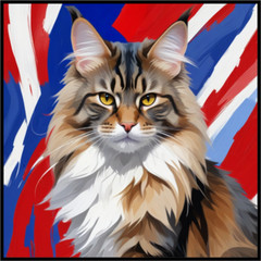 30 Custom Czechia Inspired Cat Art Personalized Address Labels