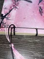 Chinese Style Cherry Blossom Notebook W/Tassle & Thread Binding New