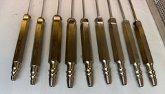 Set of 9 Grams Liposuction Cannulas w/ Tray Plastic Surgery Aesthetics