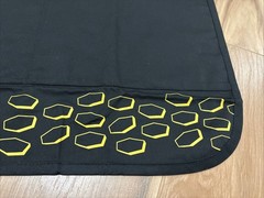 Denny’s Server Waist Apron Half Reversible Uniform Black Yellow – 2 Pockets -NEW