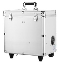 Portable Dental Delivery Unit Air Compressor Suction 4 Holes Wheels Cart USA