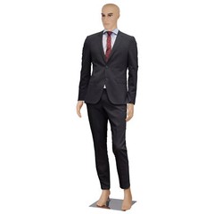 72″H Male Mannequin Full Body PP Realistic Display Head Turns Dress Form w/Base
