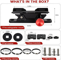MOLLE Panel Fire Extinguisher Mount Kit-Aluminum Quick Release Car Fire Extingui