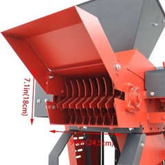 4-Blade Grass Straw Cutting&Silk Kneading Integrated Machine Conveyor Inlet 220V