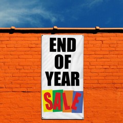 Vertical Vinyl Banner Multiple Sizes End of Year Deal Business Business Outdoor