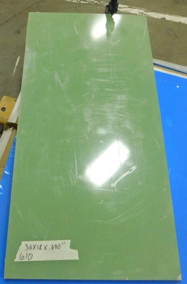 Garolite Micarta G10 GREEN SHEET 36 x 18 x .640″
