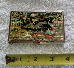 Mother of pearl Pocket Business Card ID Card Holder Credit Box Case Wallet Gift