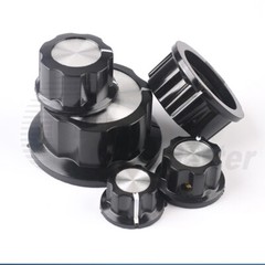 Potentiometer Knob Cap 19 22.9 27 33 45mm, 6mm Shaft Volume Amp Dial Radio Tuner