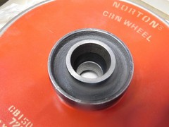 Norton CBN CB150-TBB-1/16 CBN Grinding Dish Side Wheel 6″ x 1/16″ x 1.25″