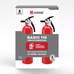 2-Pack Kidde Home Fire Extinguisher 1-A:10-B:C Class ABC 2.5 lb. 21030932