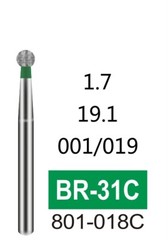 100 PCS High Quality Green Coarse Grit Diamond Burs for Dental Handpiece