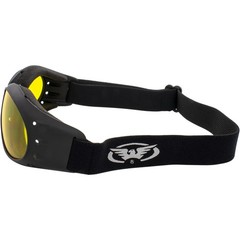 Global Vision Eliminator Red Baron Motorcycle Aviator Dirt Bike Goggles Black
