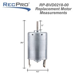 RecPro BVD0218-00 12V DC Fan Motor Compatible with Ventline Ventadome Lids and