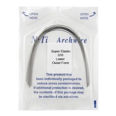 Dental Orthodontic Arch Wire NiTi Stainless Steel Rectangular Round Ovoid Form
