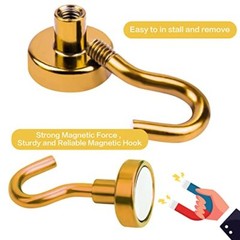 10 Heavy Duty Magnetic Hooks Strong Magnet Kitchen Utensil Hanger Tool Organizer