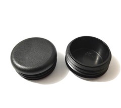 (2) Round Black Tubing End Plugs Plastic Insert Caps 1-3/4″ 1.75″ OD 14-20 Gage