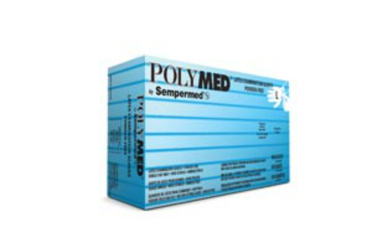 Polymed Latex Gloves – LARGE 1000/case Powder-Free, Micro-rough Textured surface