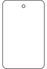 Blank White Garment Tags Unstrung Merchandise Price Jewelry Coupon Store Large