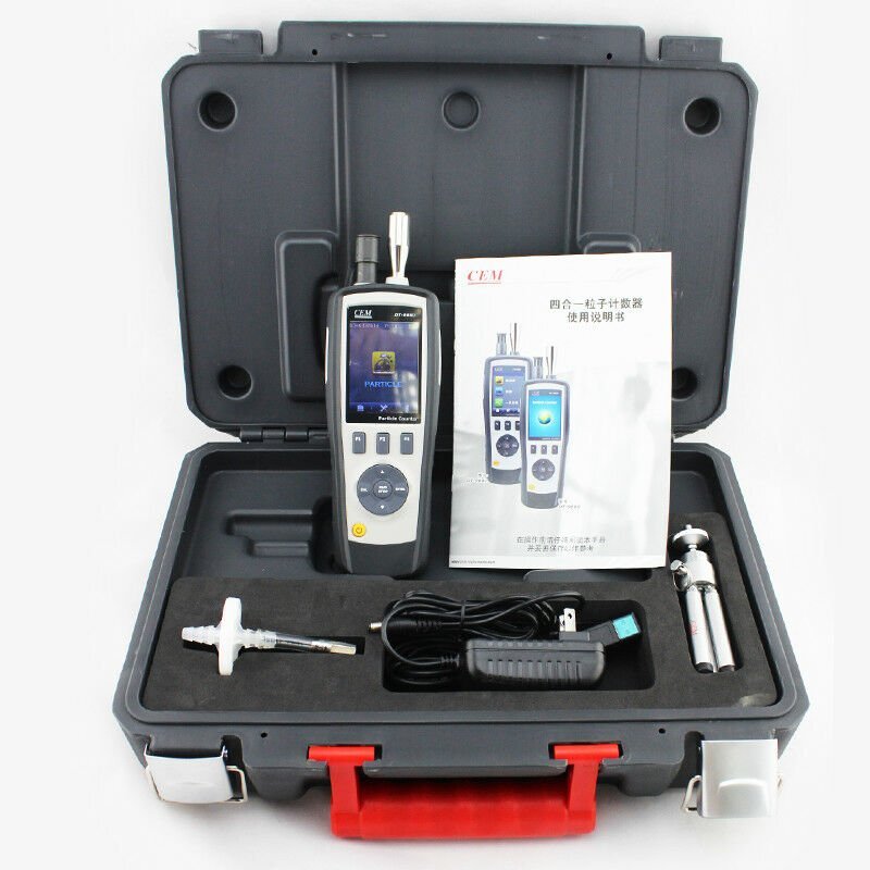 New DT-9880 6 Channel Particle Counter with Camera -20.0ºC to 500.0º 4 in 1#XR