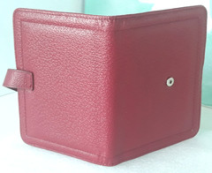 Franklin Covey ~ Ruby Genuine Leather Small Folio Organizer Cover ~ 6″ x 5″ ~New