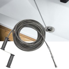 50 Ft Drain Auger Plumbing Snake Clog Cable 1/2 In.Sewer Pipe Cleaner Durable NW