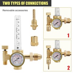 Mig Tig Flow Meter Regulator Argon CO2 Gas Welder Welding Weld Regulator Gauge