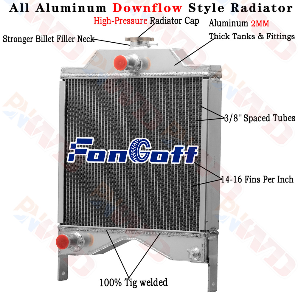 K307992 K300103 3 Row Radiator Cooler For Case Tractor 1290 1294 1390 K262827